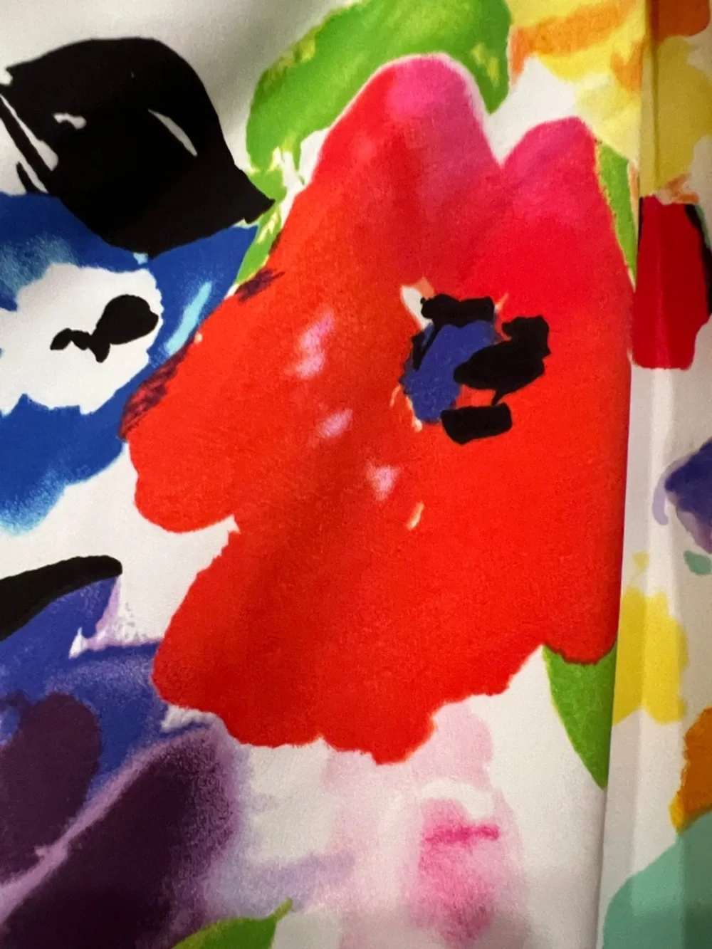 Ralph Lauren Multicolor Floral Wide-Leg Pants - White Base - Picture 6 of 11